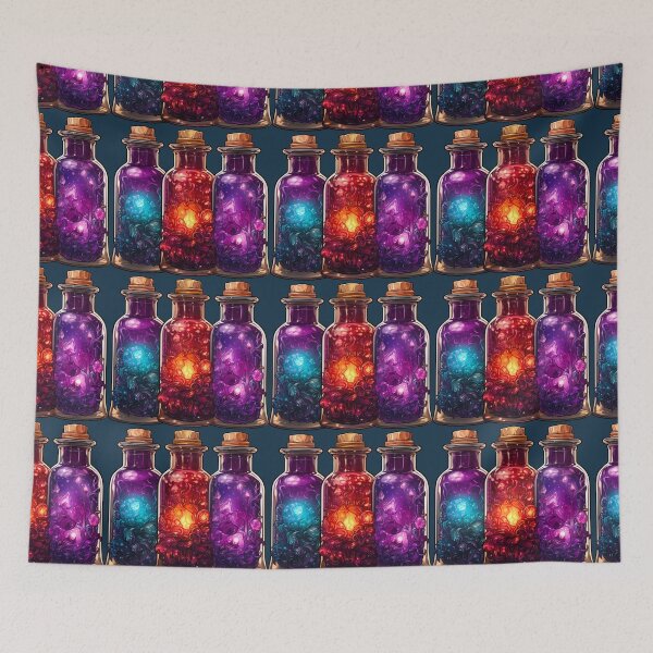 Item preview, Magical Crystal Witch Spell Potions Bottle Gems  designed and sold by FoxTreeDesign.