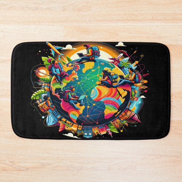 Item preview, Around the World in Bytes designed and sold by Boulbi-Shop.