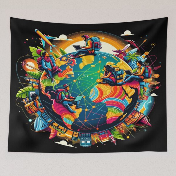 Item preview, Around the World in Bytes designed and sold by Boulbi-Shop.