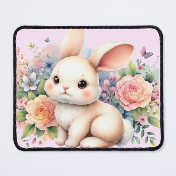 Item preview, Cute banny with flowers  designed and sold by Marinaya77.