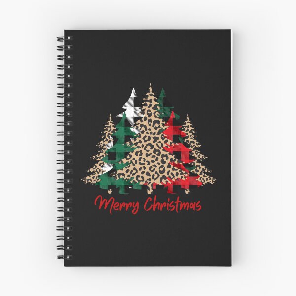 Item preview, Merry Christmas Trees With Leopard Pine And Buffalo Plaid designed and sold by LionessLove.