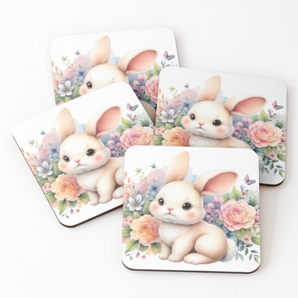 Item preview, Cute banny with flowers  designed and sold by Marinaya77.