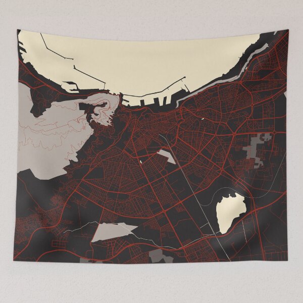 Item preview, Oran City Map of Algeria - Vector designed and sold by deMAP.