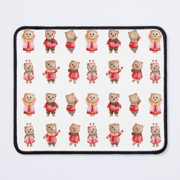 Item preview, Beautiful illustrations of cute bears waiting for Valentines Day designed and sold by huape.
