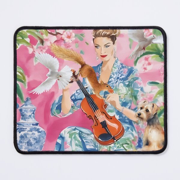 Item preview, Keeping things in tune, whimsical painting designed and sold by SophieClimaArt.
