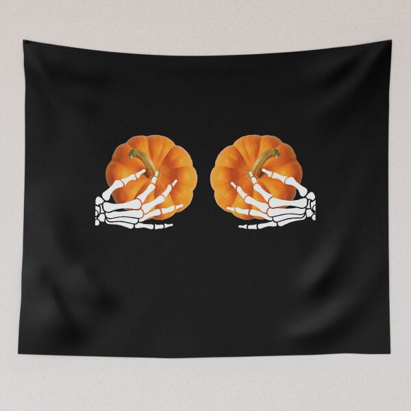 Item preview, Pumpkin boobs, funny halloween designed and sold by GlunmanStore.