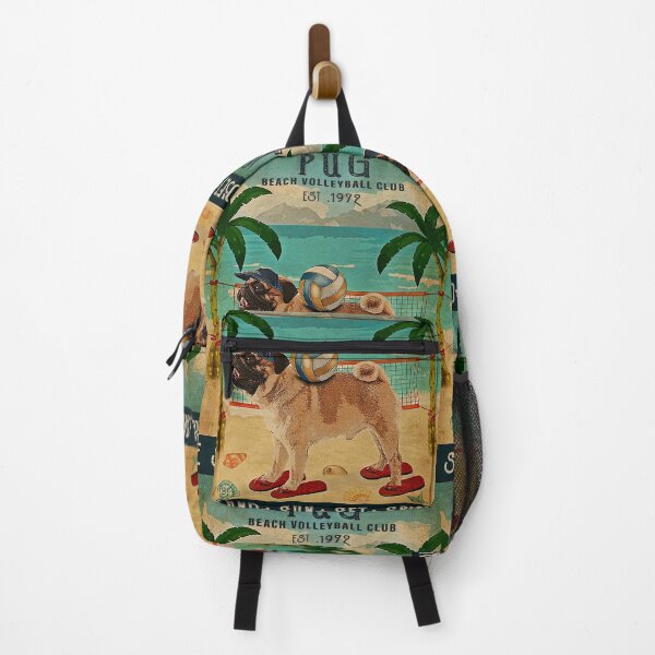 Item preview, Pug beach volleyball Sand - sun - set - spike designed and sold by SameeraDammeyer.