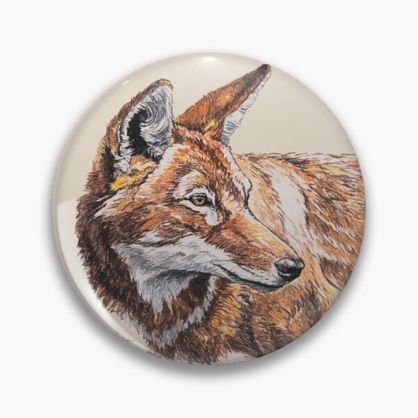 Item preview, Ethiopian wolf art drawing designed and sold by SakalDesign.
