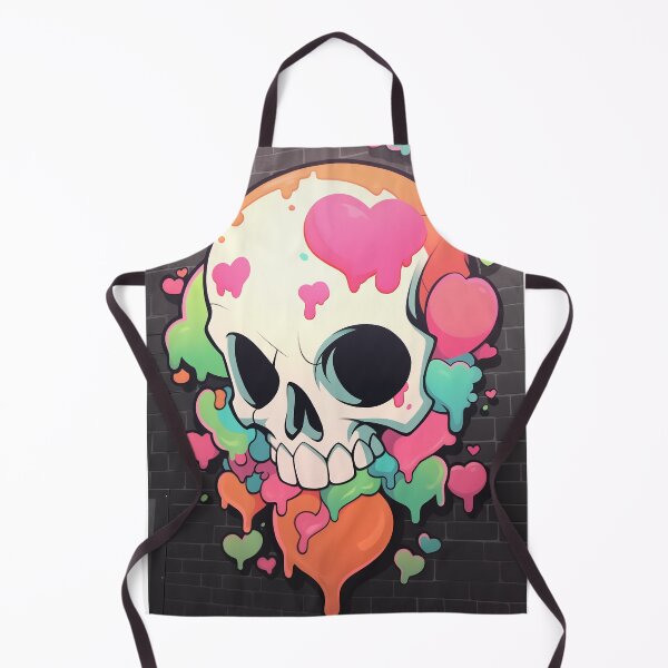 Item preview, cute skull mural 2 designed and sold by Kalsaver.