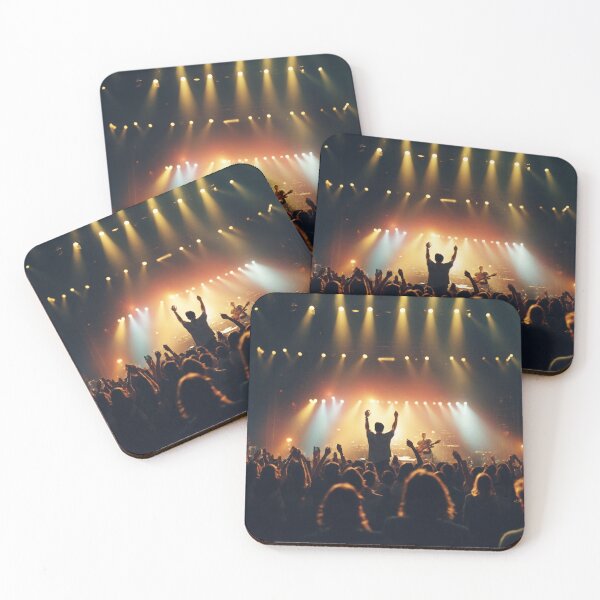 Item preview, Fans with hands raised on popular rock music concert designed and sold by stevanovicigor.