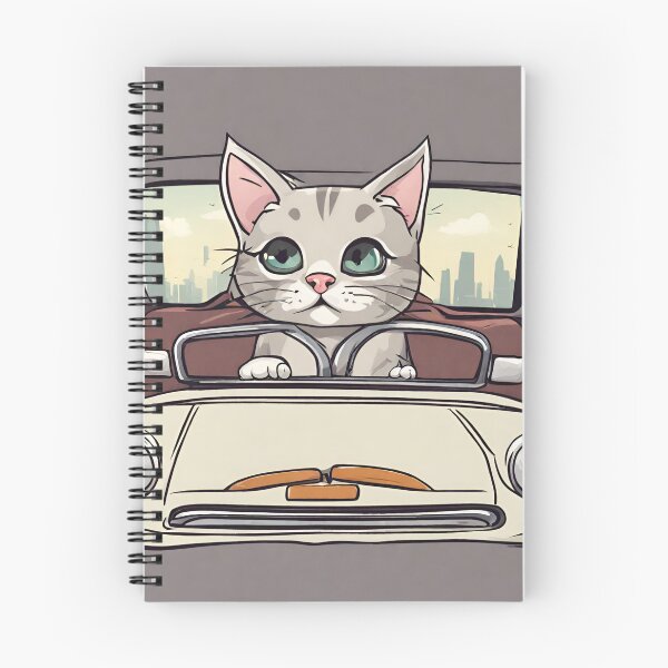 Item preview, cat in car designed and sold by pig2u.