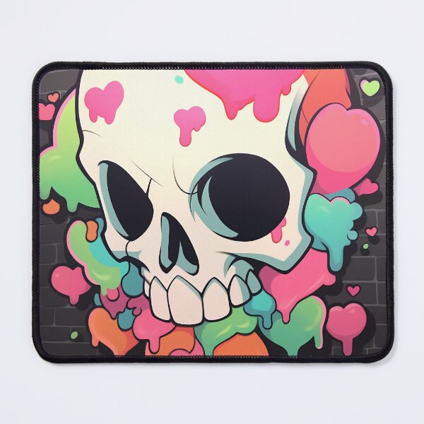 Item preview, cute skull mural 2 designed and sold by Kalsaver.