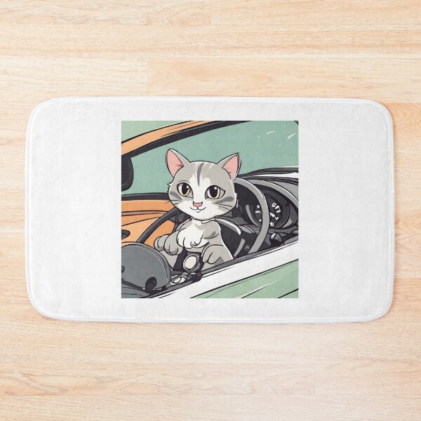 Item preview, cat in car designed and sold by pig2u.