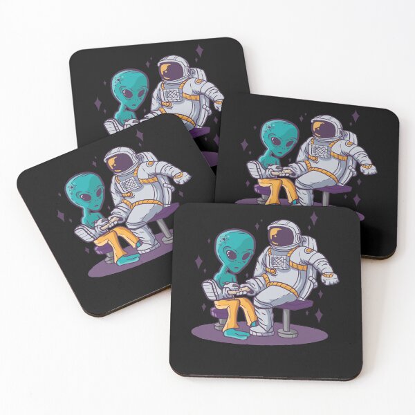 Item preview, Astronaut Alien Tattoo Space designed and sold by MooonTees.