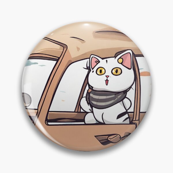 Item preview, cat in car designed and sold by pig2u.