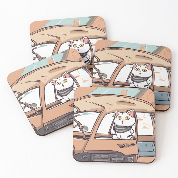 Item preview, cat in car designed and sold by pig2u.