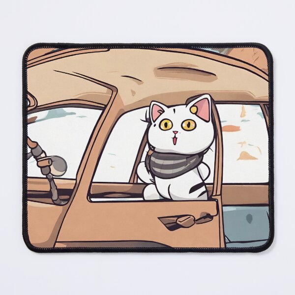 Item preview, cat in car designed and sold by pig2u.