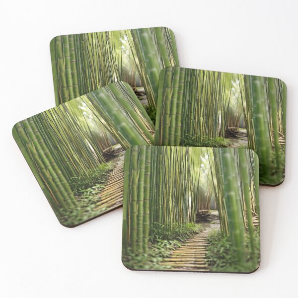 Item preview, Narrow pathway through bamboo wood forest designed and sold by stevanovicigor.