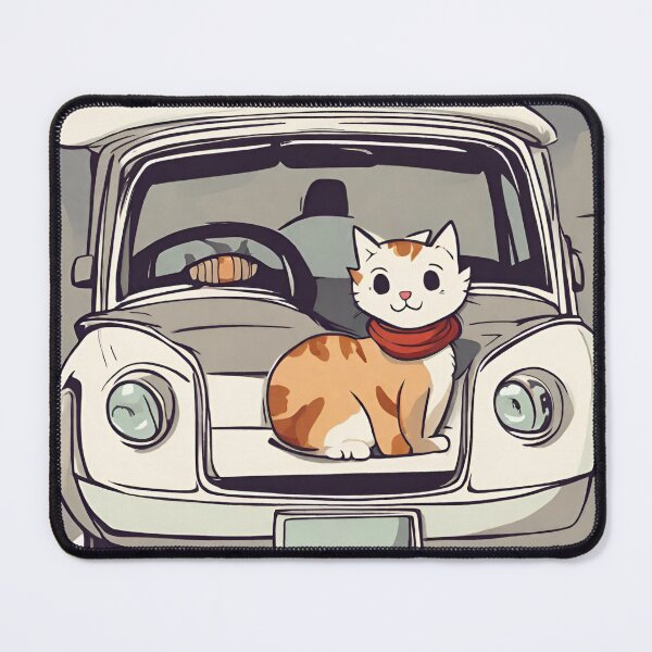 Item preview, cat in car designed and sold by pig2u.