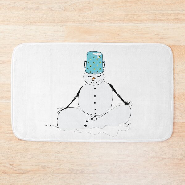 Item preview, Meditating snowman designed and sold by Creative Soul Art.