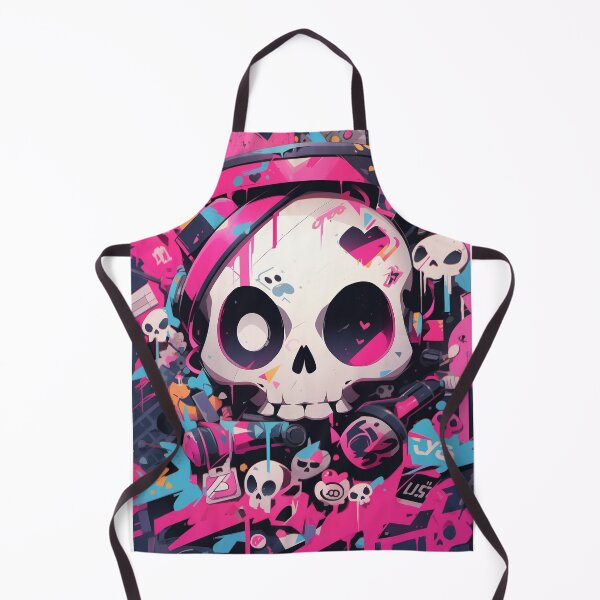 Item preview, cute skull mural 3 designed and sold by Kalsaver.