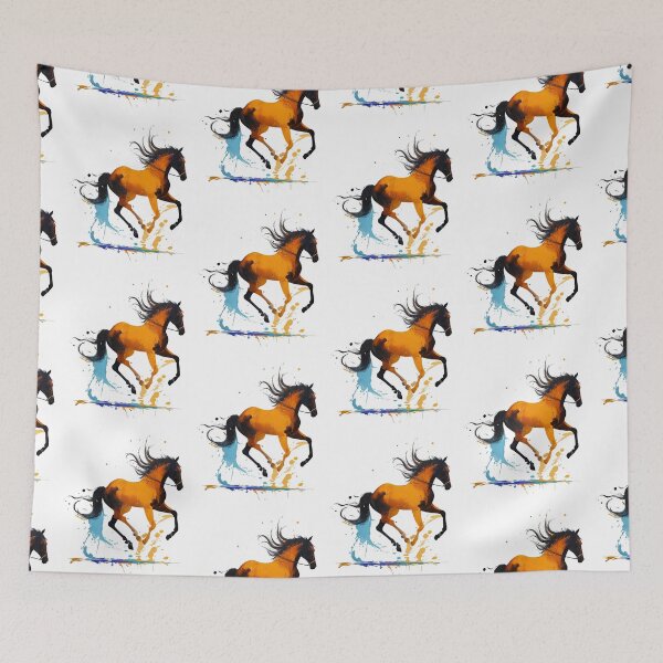 Item preview, art and wild horse designed and sold by GFORCE_SHOP.
