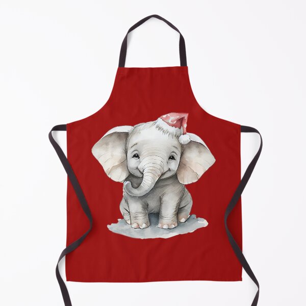 Item preview,  Baby Elephant Wearing Santa Hat - Cute Christmas Elephant designed and sold by LionessLove.