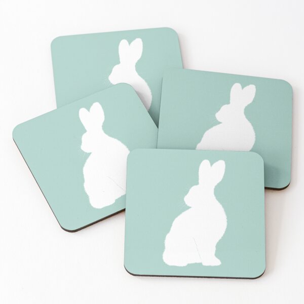 Item preview, Small white snow hare in backlight various background colors designed and sold by janara-studio.