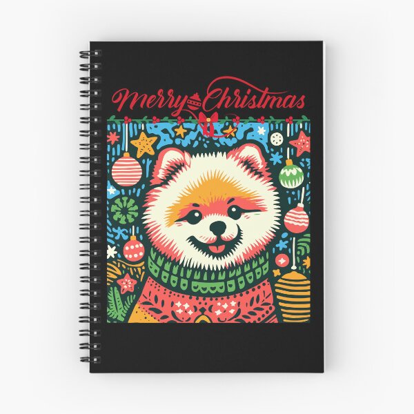 Artikelvorschau, Frohe Weihnachten Pomeranian Cute Puppy Pet Fashion Geschenk für Hundeliebhaber [Typ 4] entworfen und verkauft von Magikdog.