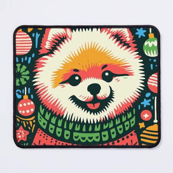Item preview, Merry Christmas Pomeranian Cute Puppy Pet Fashion Gift for Dog Lovers [type 4] designed and sold by Magikdog.