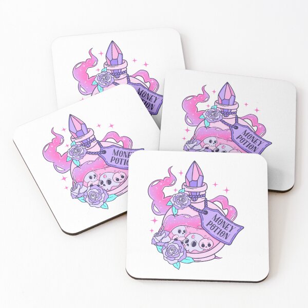 Item preview, Money Potion Cute Pink Halloween Potion Bottle designed and sold by ZoollGraphics.