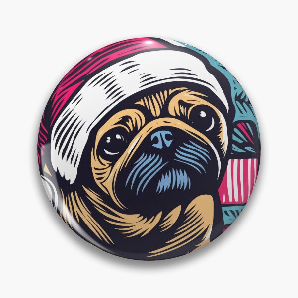 Artikelvorschau, Frohe Weihnachten Mops Niedliches Welpen-Haustier-Modegeschenk für Hundeliebhaber [Typ 1] entworfen und verkauft von Magikdog.
