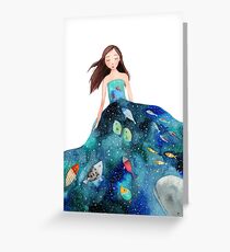 Ocean dress Greeting Card