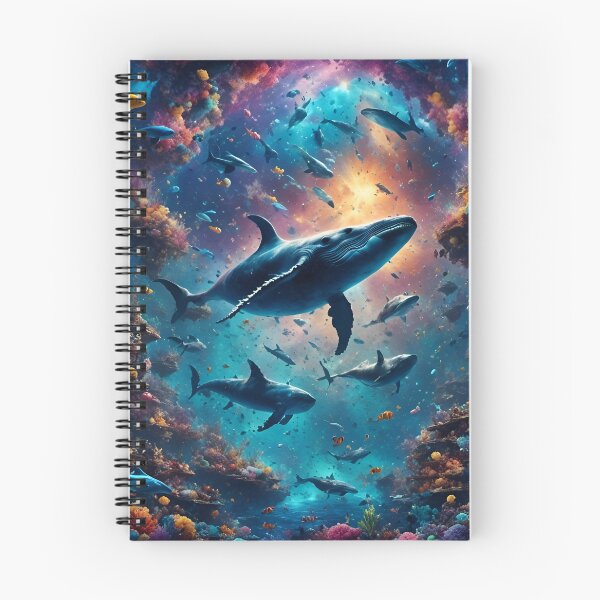 Item preview, Cosmic Reef Life Underwater Cosmos Whales Colours Magical Fantasy designed and sold by FantasyJo.