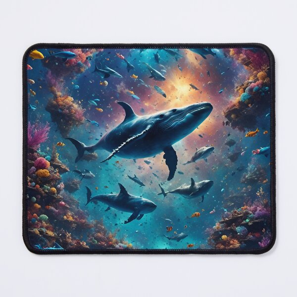 Item preview, Cosmic Reef Life Underwater Cosmos Whales Colours Magical Fantasy designed and sold by FantasyJo.