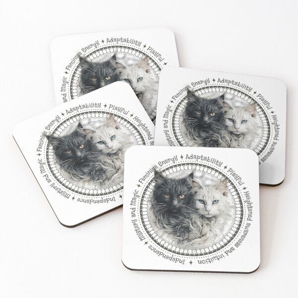 Item preview, Black and white cat design designed and sold by PRFXSA.