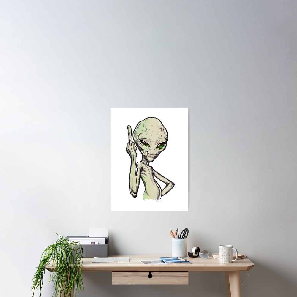 "Paul the Alien" Poster for Sale by Inkin-Imp | Redbubble