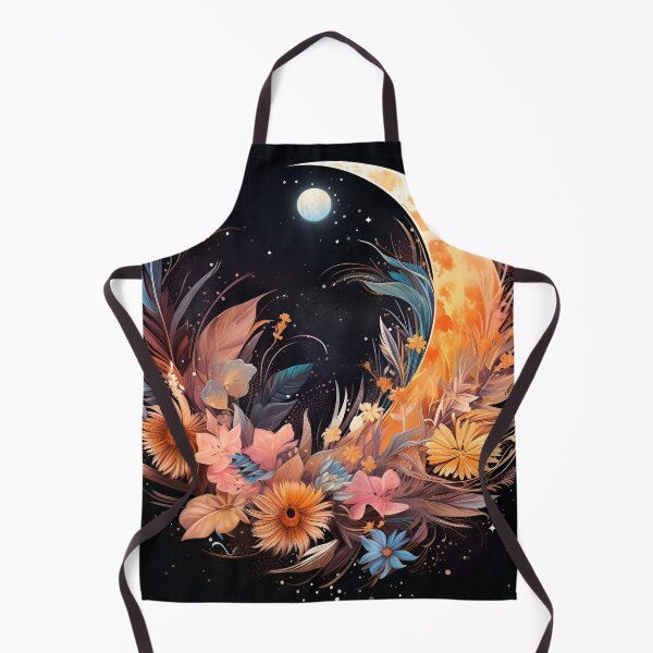 Artikelvorschau, Halbmond mit Blumen Kunstdruck entworfen und verkauft von dcrc.