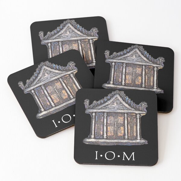 Item preview, Temple of Jupiter with initials IOM designed and sold by OptimoPrincipi Roman Coins.