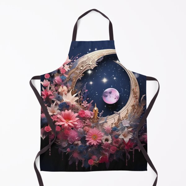 Artikelvorschau, Halbmond mit Blumen Kunstdruck entworfen und verkauft von dcrc.