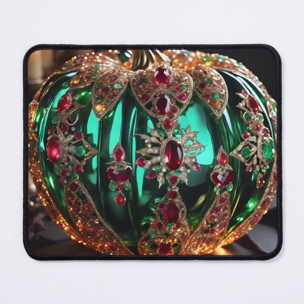 Item preview, Crystal Emerald Pumpkin Gem Artifact designed and sold by ShreeDigi.