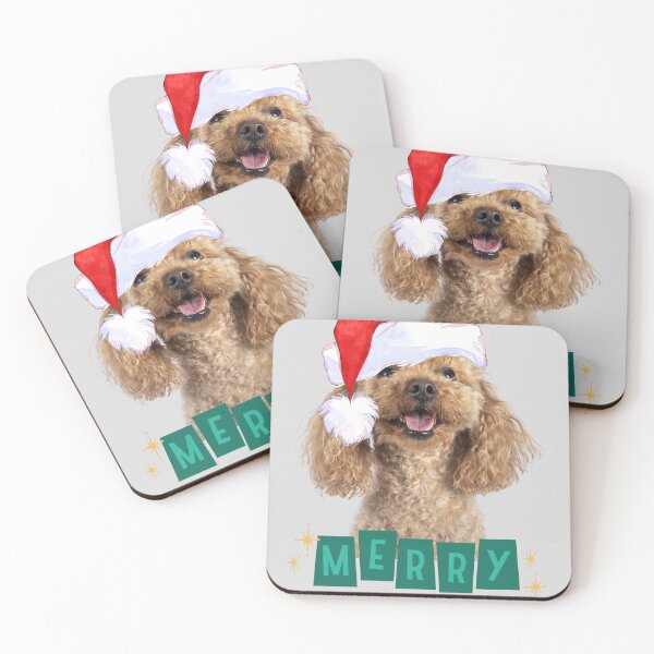 Item preview, Merry Christmas - cute poodle. designed and sold by esao.
