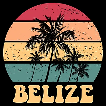 Vorschaubild zum Design Belize Retro Sunset Proud Belizean Belize Vacation Belize Gear von DynamicDesign