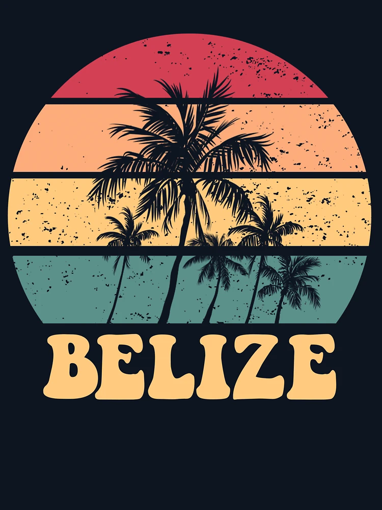 Thumbnail 6 von 6, Leichter Pullover, Belize Retro Sunset Proud Belizean Belize Vacation Belize Gear designt und verkauft von DynamicDesign.