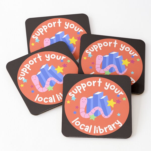 Item preview, Support Your Local Library With Colors Funny Earthworm designed and sold by sadedream.