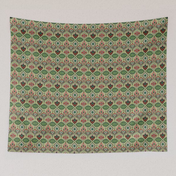 Item preview,  60s 70s Samless Patern Green Red Black  designed and sold by sadedream.