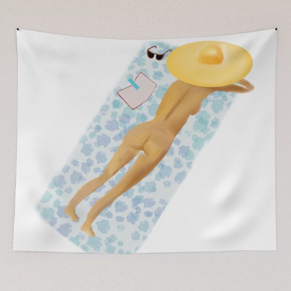 Item preview, Relaxing on the beach with a book designed and sold by Anton Repetto.