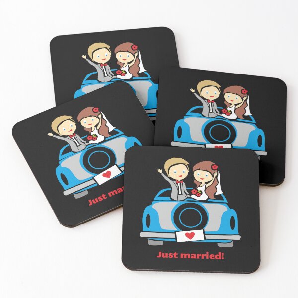 Item preview, newlyweds in the car designed and sold by FlamingProjekt.