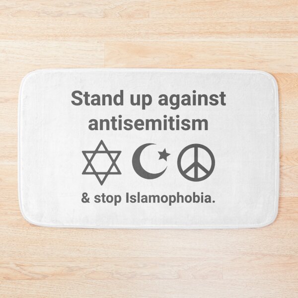 Item preview, Stand up against antisemitism and stop Islamophobia.  designed and sold by Rachel the Artist .