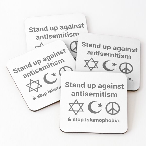 Item preview, Stand up against antisemitism and stop Islamophobia.  designed and sold by Rachel the Artist .